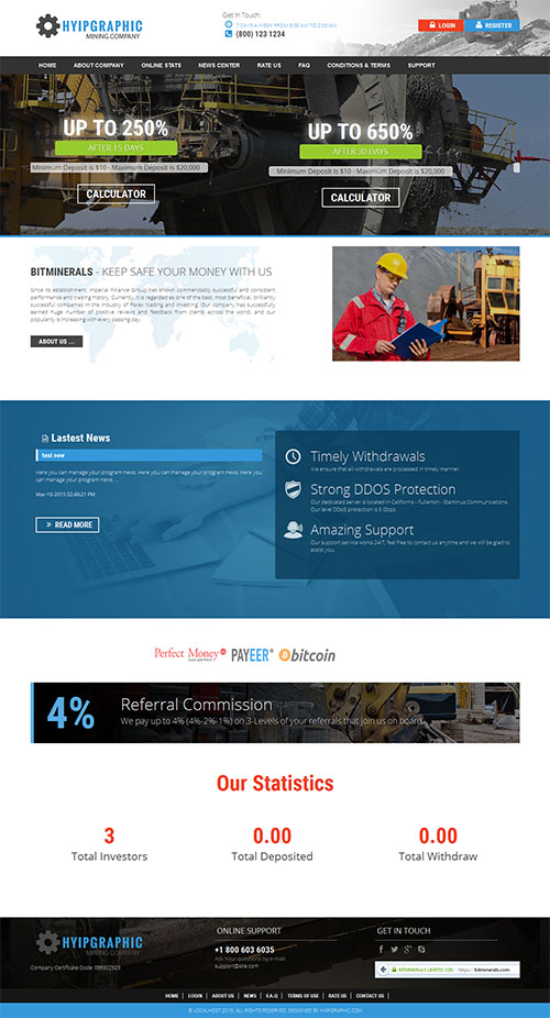 HYIP Template
